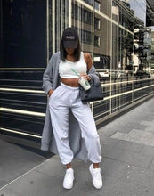 Carregar imagem no visualizador da galeria, Calças jogger Arzzuz cinzento look new