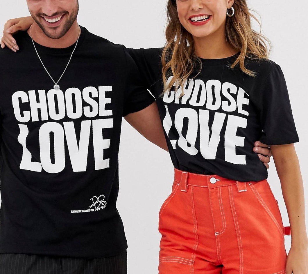 Top preto Choose Love