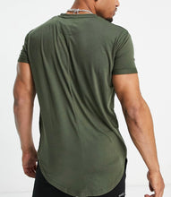 Cargar imagen en el visor de la galería, T-shirt Pull&amp;Bear verde militar homem New
