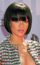 Cargar imagen en el visor de la galería, Peruca short straight fringe Rihanna new
