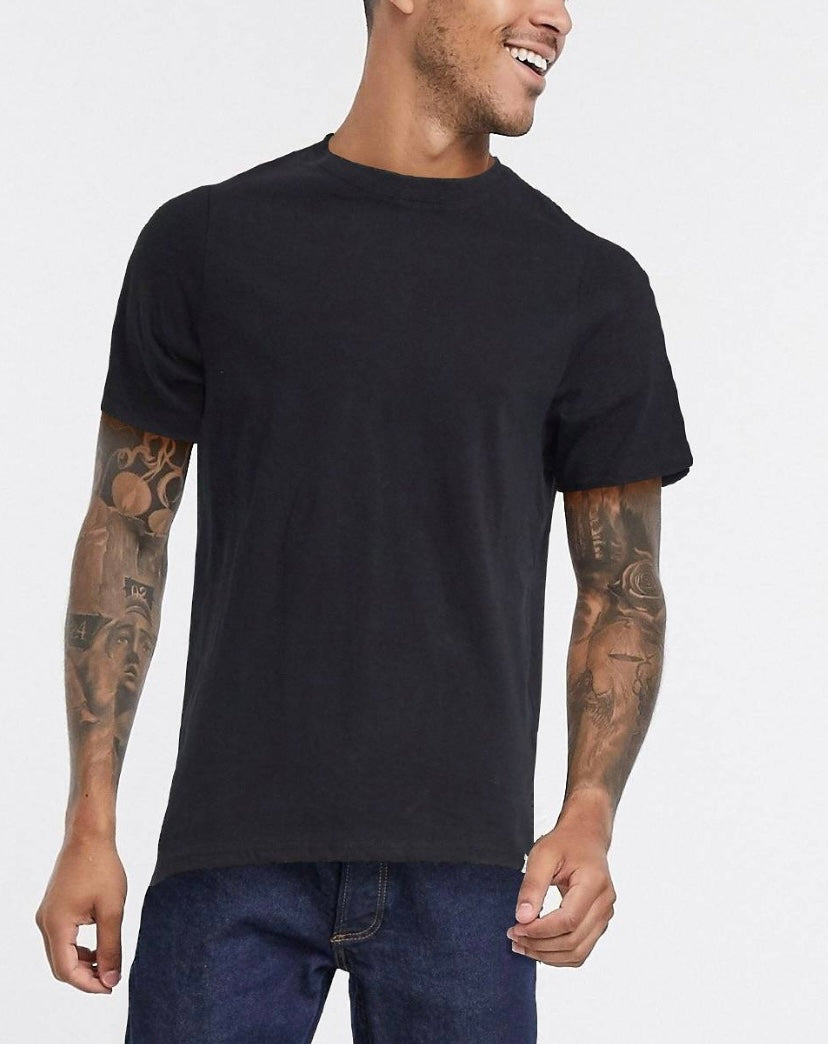 T-shirt Pull&Bear preto homem New