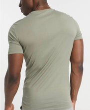 Cargar imagen en el visor de la galería, T-shirt verde olive homem New
