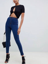 Load image into Gallery viewer, Calças jeans slim azul escuro new
