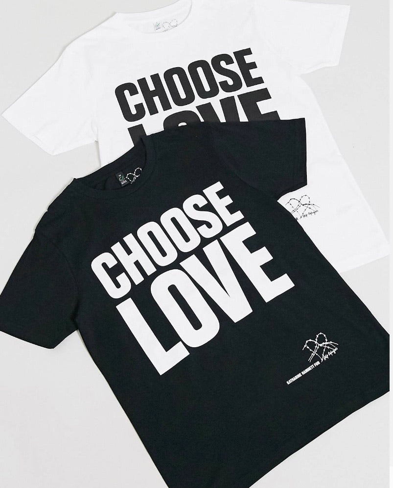 T-shirt preto homem Choose Love