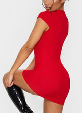 Load image into Gallery viewer, Vestido vermelho bodycon kylie
